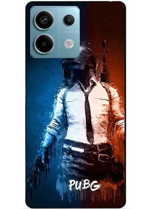 Чехол силиконовый бампер для xiaomi redmi note 13 pro 5g с рисунком puвg пабг