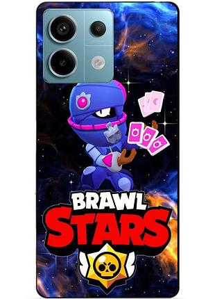 Чехол силиконовый бампер для xiaomi redmi note 13 pro 5g с героем космический бравл тара
