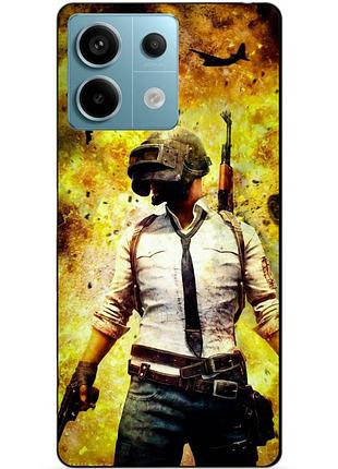 Чехол силиконовый бампер для xiaomi redmi note 13 pro 5g с рисунком пабг puвg