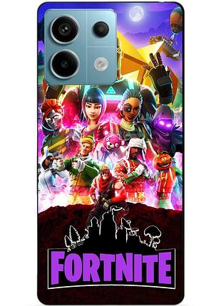 Силіконовий чохол бампер для xiaomi redmi note 13 pro 5g з малюнком fortnite фортнайт