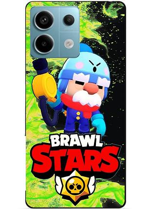 Чехол силиконовый бампер для xiaomi redmi note 13 pro 5g с героем бравл гэйл