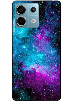 Чехол силиконовый бампер для xiaomi redmi note 13 pro 5g с рисунком галактика космос