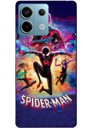 Силіконовий чохол бампер для xiaomi redmi note 13 pro 5g spider man людина-павук