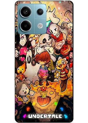 Чехол силиконовый бампер для xiaomi redmi note 13 pro 5g с рисунком андертейл undertale