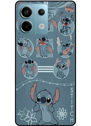 Чехол силиконовый бампер для xiaomi redmi note 13 pro 5g с картинкой стич stitch