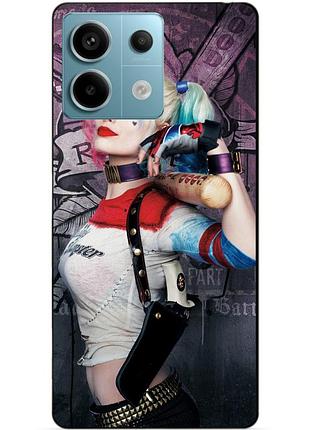 Чехол силиконовый бампер для xiaomi redmi note 13 pro 5g с рисунком харли квинн