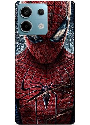Чехол силиконовый бампер для xiaomi redmi note 13 pro 5g человек паук spider man