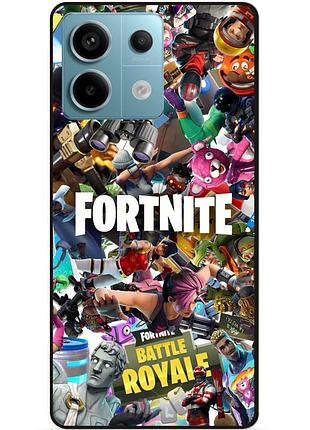 Чехол силиконовый бампер для xiaomi redmi note 13 pro 5g с картинкой fortnite фортнайт