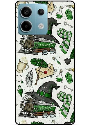 Чехол силиконовый бампер для xiaomi redmi note 13 pro 5g с картинкой слизерин slytherin гарри поттер harry