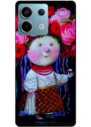 Чехол силиконовый бампер для xiaomi redmi note 13 pro 5g с рисунком украиночка гапчинская