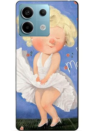 Чехол силиконовый бампер для xiaomi redmi note 13 pro 5g с рисунком мэрилин монро гапчинская marilyn monroe