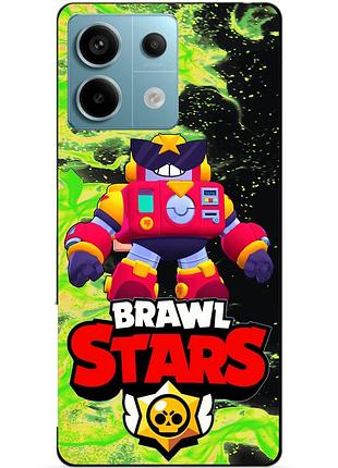 Силіконовий бампер чохол для xiaomi redmi note 13 pro 5g з героєм бравл вольт