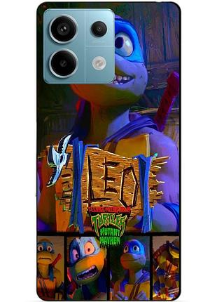Силіконовий чохол бампер для xiaomi redmi note 13 pro 5g з малюнком лео leo черепашки ніндзя