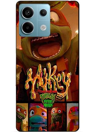 Силіконовий чохол бампер для xiaomi redmi note 13 pro 5g з малюнком майки mikey черепашки ніндзя