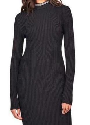 Стильное платье-миди в рубчик g-star raw lynn mock стюль dress р-р l