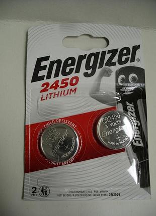 Батарейка energizer cr2450 3v, ціна за дві батарейки