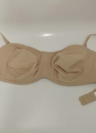 Срочно ! нежный кремовый бюстик lepel, на косточках 75 , e,d , it 5