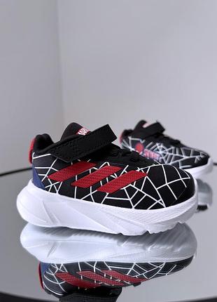 Дышащие кроссовки на липучках и резинках adidas duramo