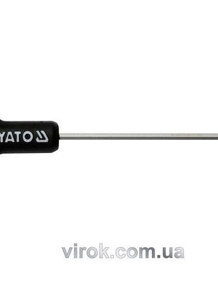 Ключ шестигранный yato : тип "t", m3 мм, двусторонний, l=100 мм [12/240]