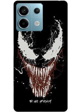 Чехол силиконовый бампер для xiaomi redmi note 13 pro 5g с рисунком веном venom