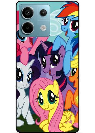 Чехол силиконовый бампер для xiaomi redmi note 13 pro 5g с рисунком мой маленький пони my little pony