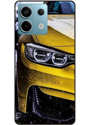 Чехол силиконовый бампер для xiaomi redmi note 13 pro 5g с рисунком bmw бмв машина авто