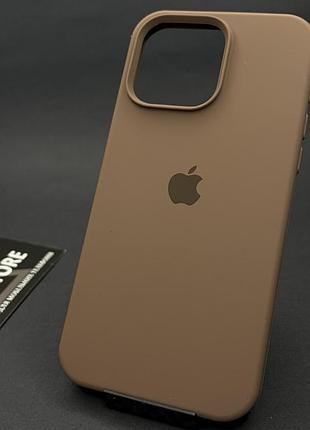 Чохол для iphone 15 pro max silicone case квадратний із мікрофіброю закритим низом силіконовий