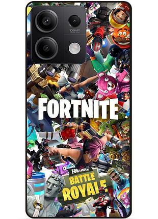 Чехол силиконовый бампер для xiaomi redmi note 13 5g с картинкой fortnite фортнайт