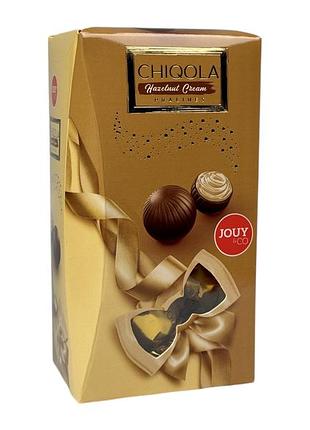 Шоколадные конфеты chiqola ореховые кремовые e hazelnut cream pralines, 110 г