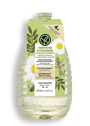 Гель для ванны и душа малина-мята рефил ив роше yves rocher, 600 мл