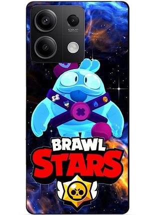 Чехол силиконовый бампер для xiaomi redmi note 13 5g с героем космический бравл скуик