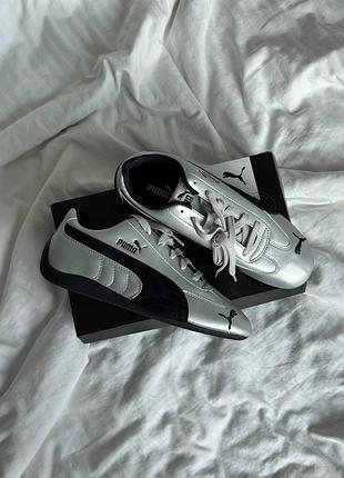 Кроссовки puma speedcat metallic silver black