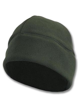 Шапка флисовая оливковый 56
