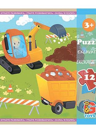 Пазли дитячі "транспорт" lt07, 12 елементів