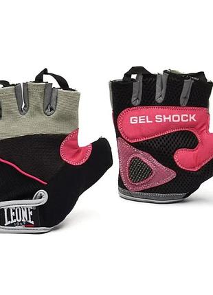 Перчатки для фитнеса leone gel shock xs