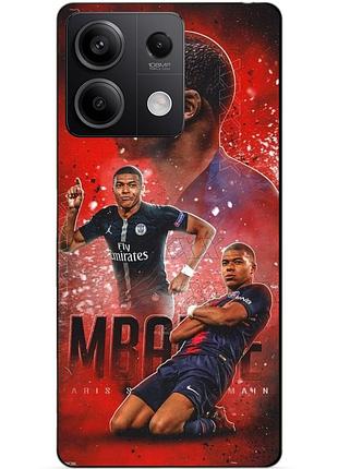 Чехол силиконовый бампер для xiaomi redmi note 13 5g с рисунком мбаппе psg mbappe