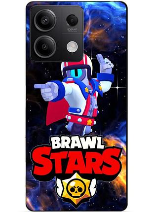 Чехол силиконовый бампер для xiaomi redmi note 13 5g с героем космический бравл стью