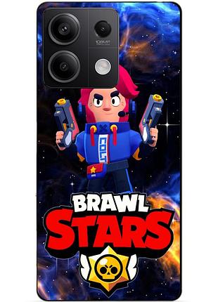 Чехол силиконовый бампер для xiaomi redmi note 13 5g с героем космический бравл кольт