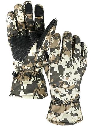 Перчатки тактические зимние kiborg 1358-п-2xl cordail пиксель 2xl