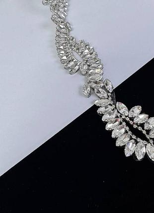Термотесьма со стразами , crystal (ширина 3,5 см) *1 м