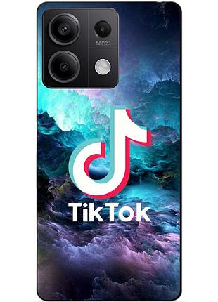 Силіконовий чохол бампер для xiaomi redmi note 13 5g з малюнком tik tok тік ток
