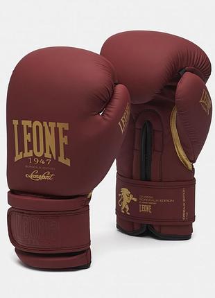 Боксерские перчатки leone mono 500240 bord 12 ун.