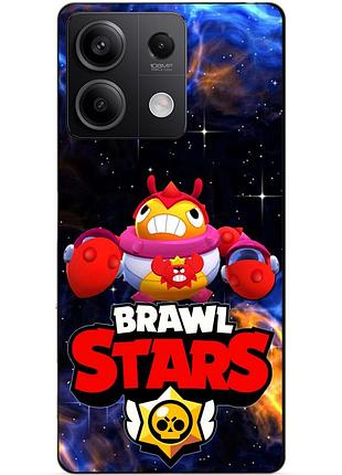Чехол силиконовый бампер для xiaomi redmi note 13 5g с героем космический бравл тик