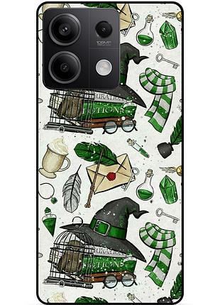 Чехол силиконовый бампер для xiaomi redmi note 13 5g с картинкой слизерин slytherin гарри поттер harry potter