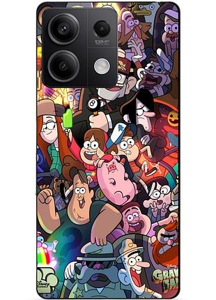 Чехол силиконовый бампер для xiaomi redmi note 13 5g с рисунком гравити фолз gravity falls