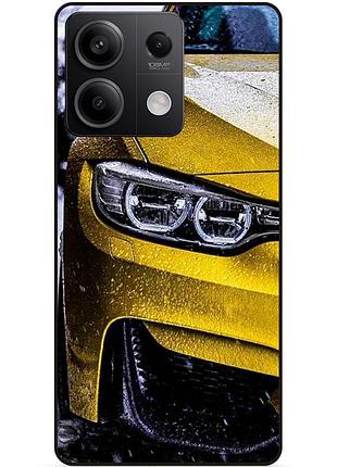 Чехол силиконовый бампер для xiaomi redmi note 13 5g с рисунком bmw бмв машина авто