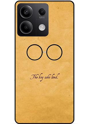 Чехол силиконовый бампер для xiaomi redmi note 13 5g с рисунком гарри поттер harry potter очки
