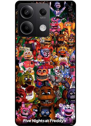 Чехол силиконовый бампер для xiaomi redmi note 13 5g с рисунком аниматроники freddy фредди