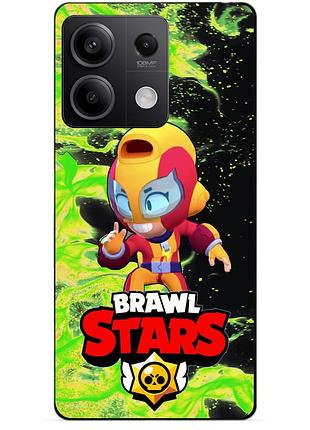 Чехол силиконовый бампер для xiaomi redmi note 13 5g с героем бравл макс