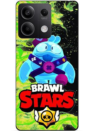 Чехол силиконовый бампер для xiaomi redmi note 13 5g с героем бравл скуик